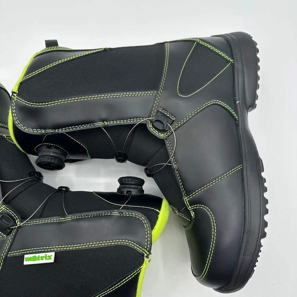 Whitewoods Matrix 880 Snowboard Boots Mens 13 Black Neon MOZ‎ Dial Thinsulate